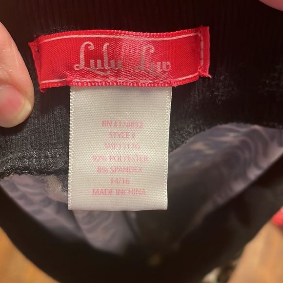 •LULU LUV•LITTLE GIRLS LEOPARD PRINT JOGGER LEGGING IN SIZE 14/16 - Picture 5 of 5